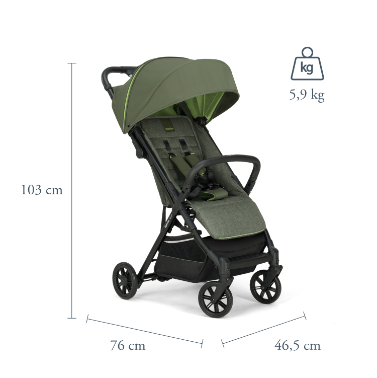 NEW IN BOX Inglesina Quid 2 Lightweight Travel Baby Safe Compact Stroller  Black